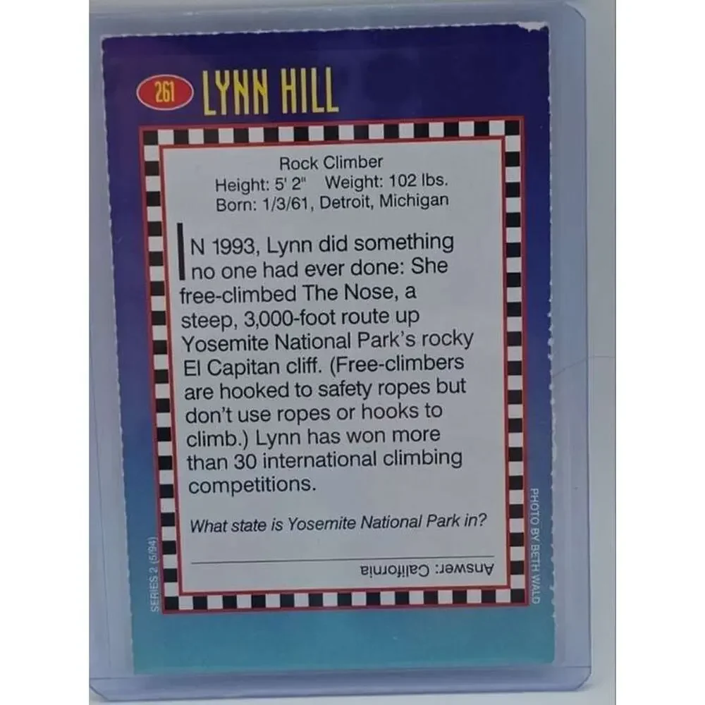 1994 Sports Illustrated for Kids #261 Lynn Hill Card